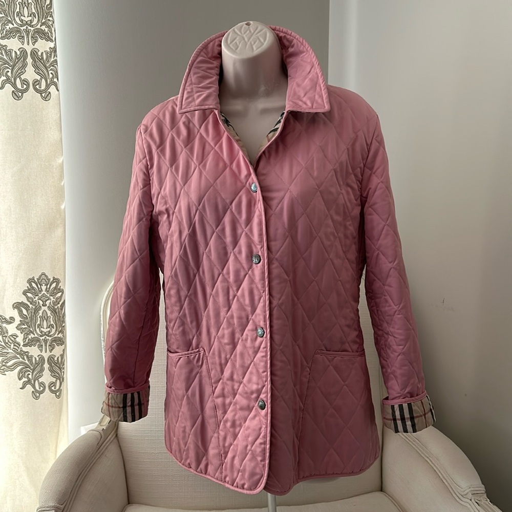 Burberry Size Small Light Pink Classic Jacket